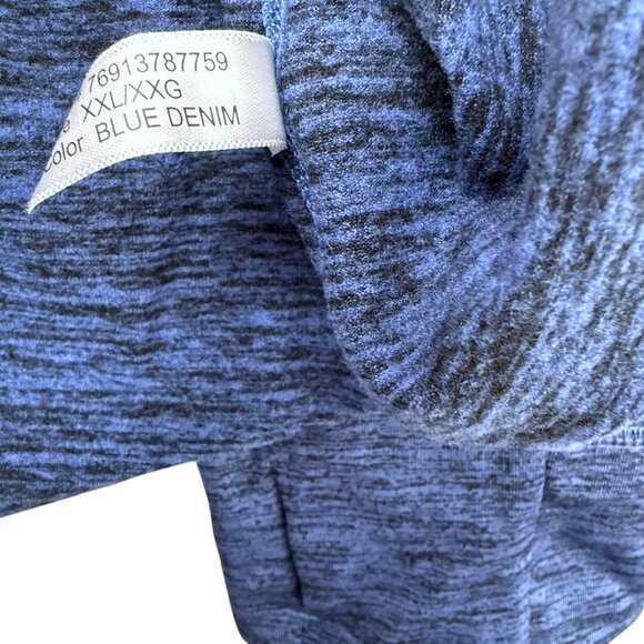 CUDDL DUDS Climate Right Top XXL Blue Mock Neck Fleece Lined Performance Womens - Picture 8 of 9